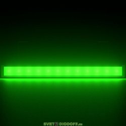 Светодиодный светильник фасадная подсветка Барокко 10Вт, ЗЕЛЕНЫЙ МАТОВЫЙ, IP67, 500мм