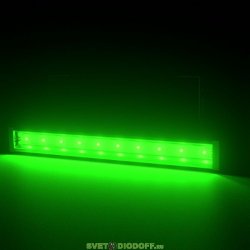 Светодиодный светильник фасадная подсветка Барокко 12Вт, ЗЕЛЕНЫЙ ПРОЗРАЧНЫЙ, IP67, 600мм