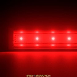 Светодиодный светильник фасадная подсветка Барокко 5Вт, КРАСНЫЙ ПРОЗРАЧНЫЙ, IP67, 300мм