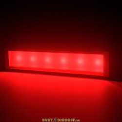 Светодиодный светильник фасадная подсветка Барокко 9Вт, КРАСНЫЙ МАТОВЫЙ, IP67, 300мм