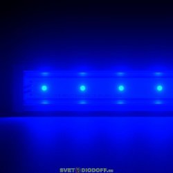 Светодиодный светильник фасадная подсветка Барокко Оптик 10Вт, СИНИЙ ПРОЗРАЧНЫЙ, IP67, 500мм