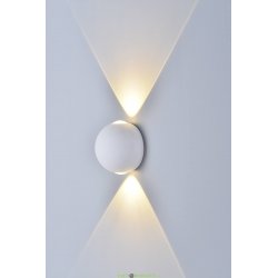 Настенный уличный светильник двух лучевой 6Вт 4000 54 GW-A161 Белый 4000К