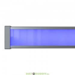 Светодиодный светильник фасадная подсветка Барокко 24Вт, СИНИЙ МАТОВЫЙ, IP67, 1200мм