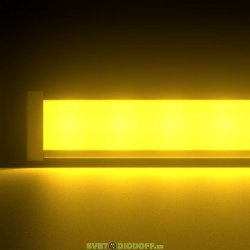 Светодиодный светильник фасадная подсветка Барокко 6Вт, СИНИЙ ЯНТАРНЫЙ, IP67, 300мм