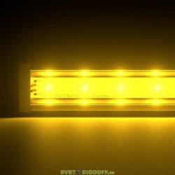 Светодиодный светильник фасадная подсветка Барокко 6Вт, ЯНТАРНЫЙ ПРОЗРАЧНЫЙ, IP67, 300мм