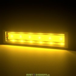 Светодиодный светильник фасадная подсветка Барокко 10Вт, ЯНТАРНЫЙ ПРОЗРАЧНЫЙ, IP67, 500мм