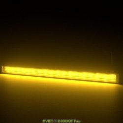 Светодиодный светильник фасадная подсветка Барокко 24Вт, ЯНТАРНЫЙ ПРОЗРАЧНЫЙ, IP67, 1200мм