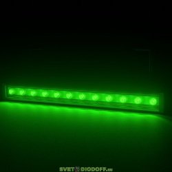 Архитектурный светодиодный светильник Барокко Оптик 12Вт, линза 10 градусов, ЗЕЛЕНЫЙ, IP67, 600мм
