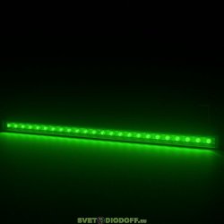 Архитектурный светодиодный светильник Барокко Оптик 24Вт, линза 10 градусов, ЗЕЛЕНЫЙ, IP67, 1200мм