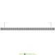 Архитектурный светодиодный светильник Барокко Оптик 48Вт, линза 10 градусов, ЗЕЛЕНЫЙ, IP67, 1200мм