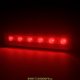 Архитектурный светодиодный светильник Барокко Оптик 5Вт, линза 50 градусов, КРАСНЫЙ, IP67, 300мм