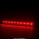 Архитектурный светодиодный светильник Барокко Оптик 8Вт, линза 90 градусов, КРАСНЫЙ, IP67, 500мм