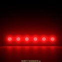 Архитектурный светодиодный светильник Барокко Оптик 9Вт, линза 10 градусов, КРАСНЫЙ, IP67, 300мм