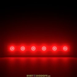 Архитектурный светодиодный светильник Барокко Оптик 9Вт, линза 90 градусов, КРАСНЫЙ, IP67, 300мм