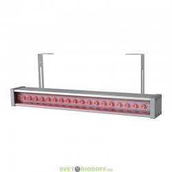 Архитектурный светодиодный светильник Барокко Оптик 9Вт, линза 15 градусов, КРАСНЫЙ, IP67, 600мм