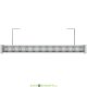 Архитектурный светодиодный светильник Барокко Оптик 9Вт, линза 90 градусов, КРАСНЫЙ, IP67, 600мм