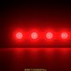Архитектурный светодиодный светильник Барокко Оптик 30Вт, линза 10х65 градусов, КРАСНЫЙ, IP67, 1000мм