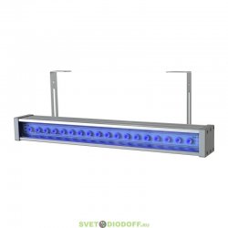 Архитектурный светодиодный светильник Барокко Оптик 10Вт, линза 10 градусов, СИНИЙ, IP67, 500мм