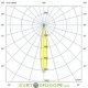 Архитектурный светодиодный светильник Барокко Оптик 12Вт, линза 15 градусов, СИНИЙ, IP67, 300мм