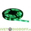 Лента светодиодная стандарт 3528, 120 LED/м, 9,6 Вт/м, 12В , IP20, Цвет: Зеленый