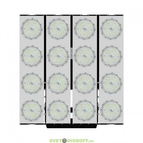 Мощный светодиодный прожектор мачтовый Плазма D ЭКСТРА 1600Вт, 292800Лм, 4000К Дневной, оптика 90°, IP67