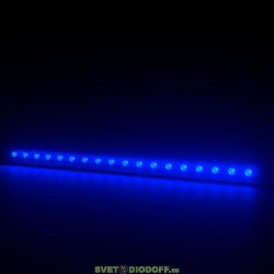 Архитектурный светодиодный светильник Барокко Оптик 18Вт, линза 10 градусов, СИНИЙ, IP67, 900мм