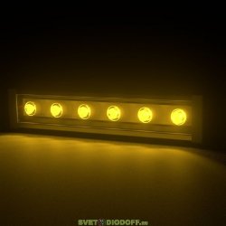 Архитектурный светодиодный светильник Барокко Оптик 6Вт, линза 10 градусов, ЯНТАРНЫЙ, IP67, 300мм
