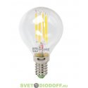 Лампа светодиодная LED-ШАР-deco 7Вт 230В Е14 4000К 630Лм прозрачная IN HOME