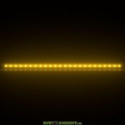 Архитектурный светодиодный светильник Барокко Оптик 48Вт, линза 15 градусов, ЯНТАРНЫЙ (желтый), IP67, 1200мм