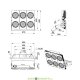Мощный светодиодный прожектор мачтовый Плазма D 750Вт, 126900Лм, 4000К Дневной, оптика 60°, IP67