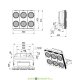 Мощный светодиодный прожектор мачтовый Плазма D BOX 750Вт, 126900Лм, 5000К Яркий дневной, оптика 120°, IP67