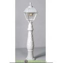 Уличный светильник столб Fumagalli Lafet/Cefa белый/прозрачный 1,07м 1xE27 LED-FIL с лампой 800Lm, 2700К