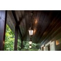Уличный подвесной светильник Fumagalli Sichem/Anna античная бронза/матовый плафон 1xE27 LED-FIL с лампой 800Lm, 2700К