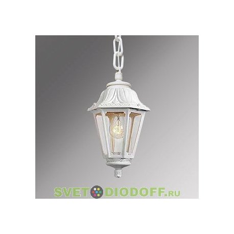 Уличный подвесной светильник Fumagalli Sichem/Anna белый, прозрачный 1xE27 LED-FIL с лампой 800Lm, 2700К