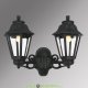 Уличный настенный светильник Fumagalli Porpora/Anna античная медь, прозрачный 2xE27 LED-FIL с лампами 800Lm, 4000К