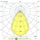 Офисный светодиодный светильник Линия 40Вт, CRI90 , 4450Лм, 6500К Холодный белый, Микропризма 1195×180мм