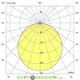 Офисный светодиодный светильник Линия 28Вт, CRI90, 3100Лм, 6500К Холодный белый, Призма 1195×180мм