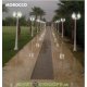 Столб фонарный уличный Fumagalli Gigi Bisso/Anna 3L белый, прозрачный 2,09м 3xE27 LED-FIL с лампами 800Lm, 2700К