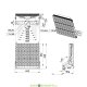 Мощный светодиодный прожектор Плазма S 1000Вт, 139500Лм, 3000К Теплый, линза 130х30°, IP67