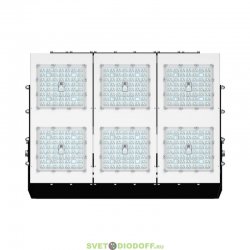 Мощный Светодиодный прожектор Плазма S 600Вт, 93000Лм, 4000К дневной, оптика 135х55°, IP67