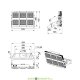 Мощный Светодиодный прожектор Плазма S 600Вт, 93000Лм, 4000К дневной, оптика 135х55°, IP67