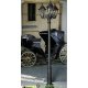 Столб фонарный уличный Fumagalli Ricu Bisso/Anna 3L античная бронза/прозрачный 2,38м 3xE27 LED-FIL с лампами 800Lm, 2700К