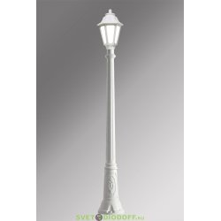Столб фонарный уличный Fumagalli Artu/Anna белый, матовый 1,82м 1xE27 LED-FIL с лампой 800Lm, 2700К