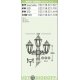 Столб фонарный уличный Fumagalli Artu Bisso/Anna 2+1L античная бронза, опал 1,98м 3xE27 LED-FIL с лампами 800Lm, 4000К