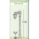 Светильник уличный столб FUMAGALLI ALOE BISSO/ANNA DN боковой белый/матовый 1,15м. 1xE27 LED-FIL с лампой 800Lm, 4000К