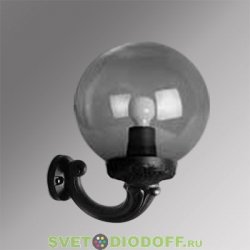 Уличный настенный светильник Fumagalli Ofir/GLOBE 250 черный, дымчатый (вверх или вниз)