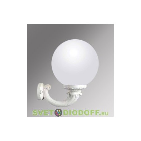 Уличный настенный светильник Fumagalli Ofir/GLOBE 250 белый, матовый