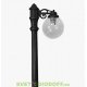 Столб фонарный уличный Fumagalli RICU BISSO/GLOBE 250 1L черный шар прозрачный 2,05м
