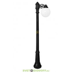 Столб фонарный уличный Fumagalli RICU BISSO/GLOBE 250 1L черный шар молочный 2,05м