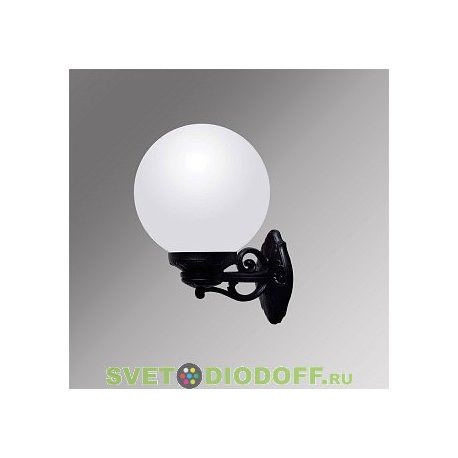Уличный настенный светильник Fumagalli Bisso/GLOBE 300 черный, матовый (вверх)